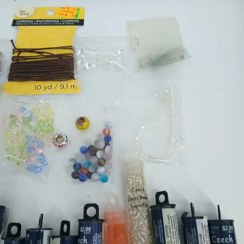 2.45 Lb Huge Lot Seed Beads Great Colors 11/0 Open Duos Czechtubes Strands Mixed
